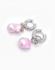 Boucles Baroque Pink - Argentées