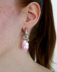 Boucles Baroque Pink - Argentées