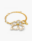 Collier Pearly daisy - doré