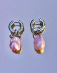 Boucles Baroque Pink - Argentées