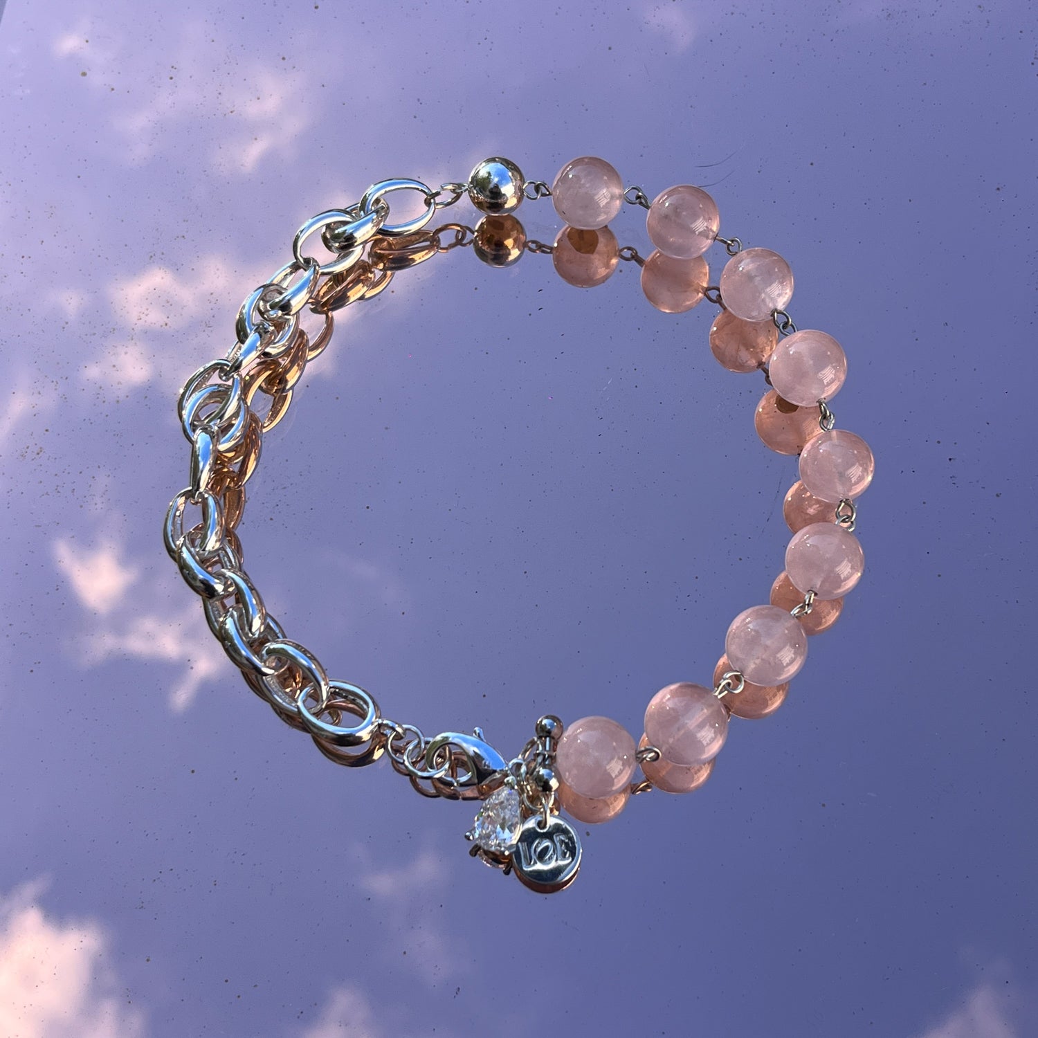 Collier Perles Rose Adulte PARTYPRO - Accessoire Déguisement Fête Années 80
