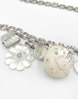 Flora single earring - silver