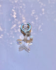 Flora single earring - silver