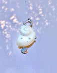 Flora single earring - silver
