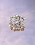 Pearly Daisy Ring