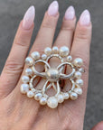 Pearly Daisy Ring