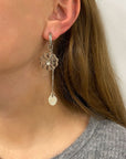Flower On Mars Earring - Silver