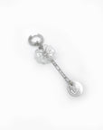 Flower On Mars Earring - Silver