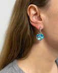 Primavera Silver & Blue Earrings