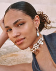 Baroque Blue Mono Loop - Silver