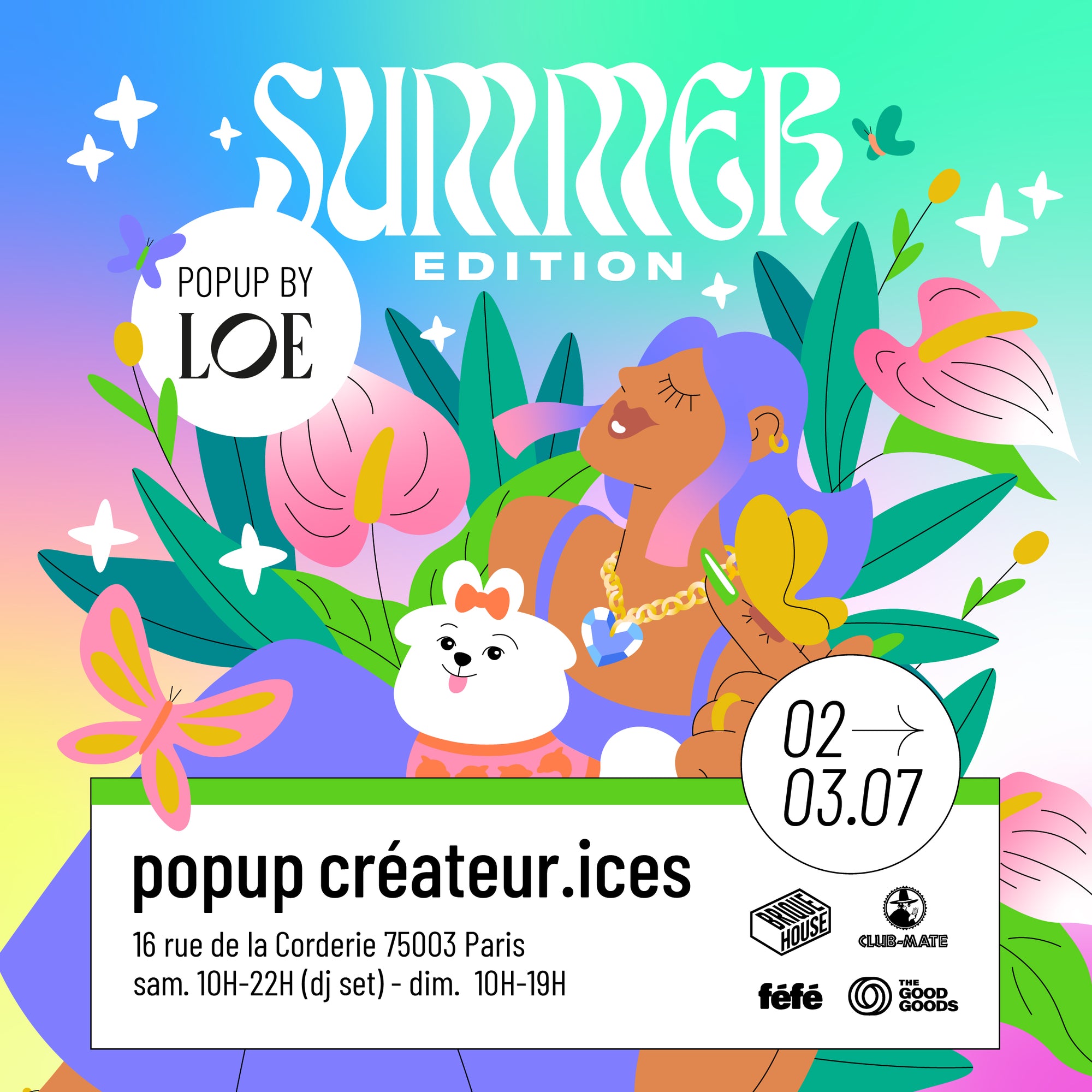 LOE organise son POP UP le 02 & 03 juillet dans le Marais