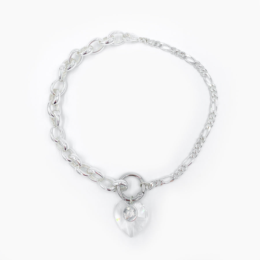 Collier coeur Crush - Cristal