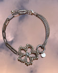 Collier Pearly daisy - argenté