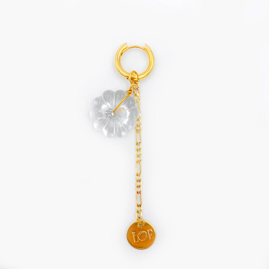 Boucle Flower On Mars - doré