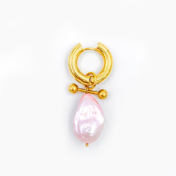 Mono boucle Baroque Pink - Dorée
