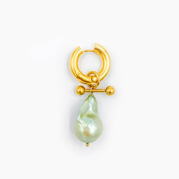 Mono boucle Baroque Green - Dorée