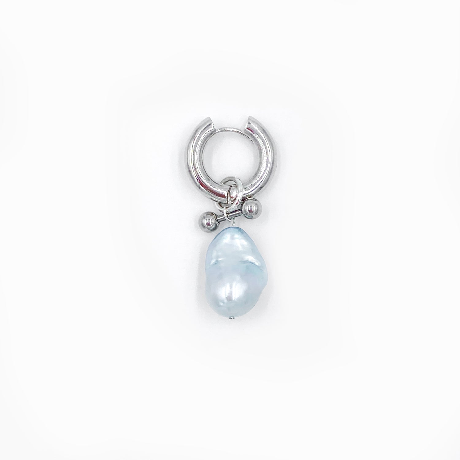 Baroque Blue Mono Loop - Silver 