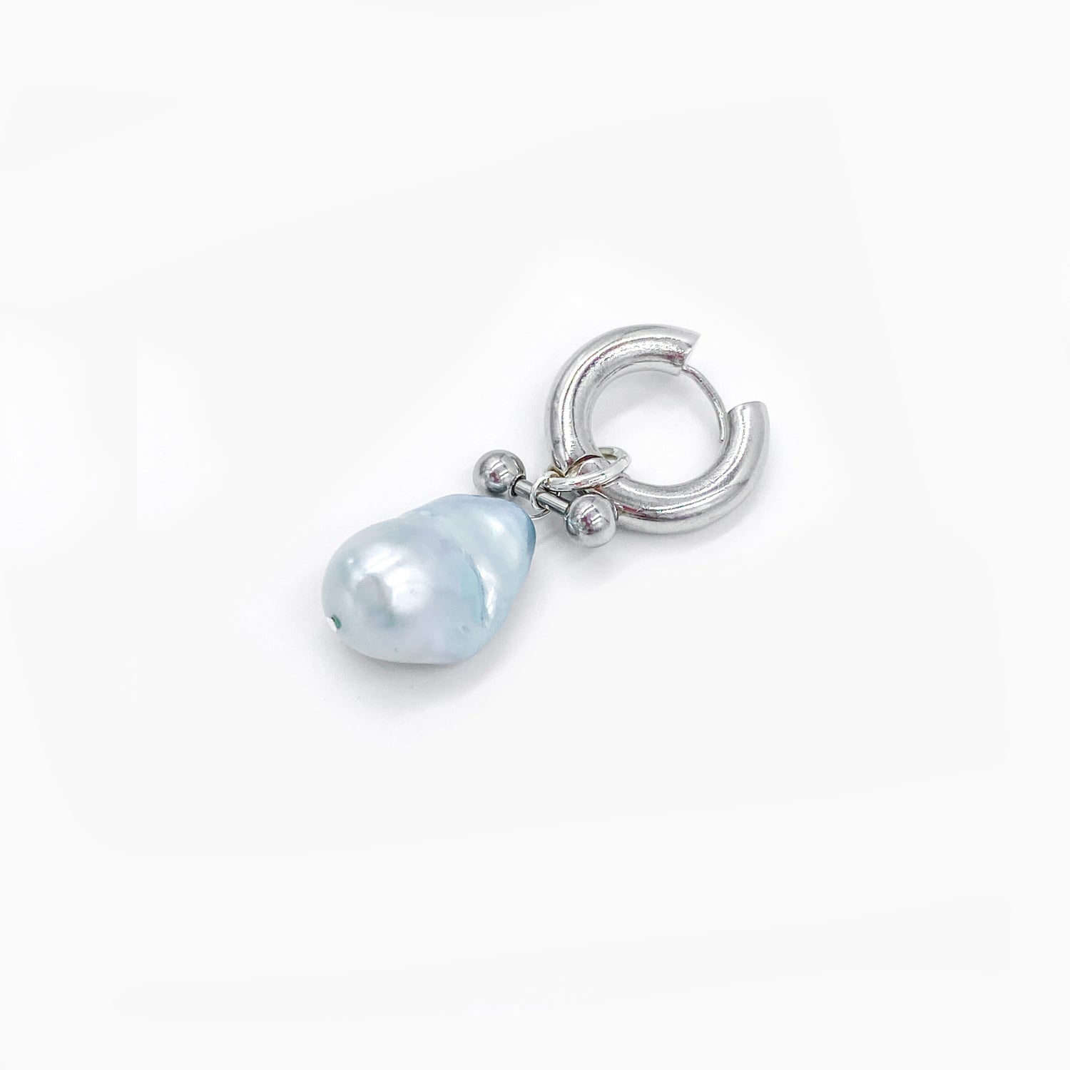 Baroque Blue Mono Loop - Silver 