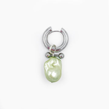 Mono boucle Baroque Green - Argentée