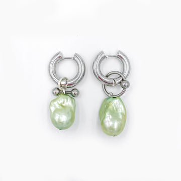 Boucles Baroque Green - Argentées