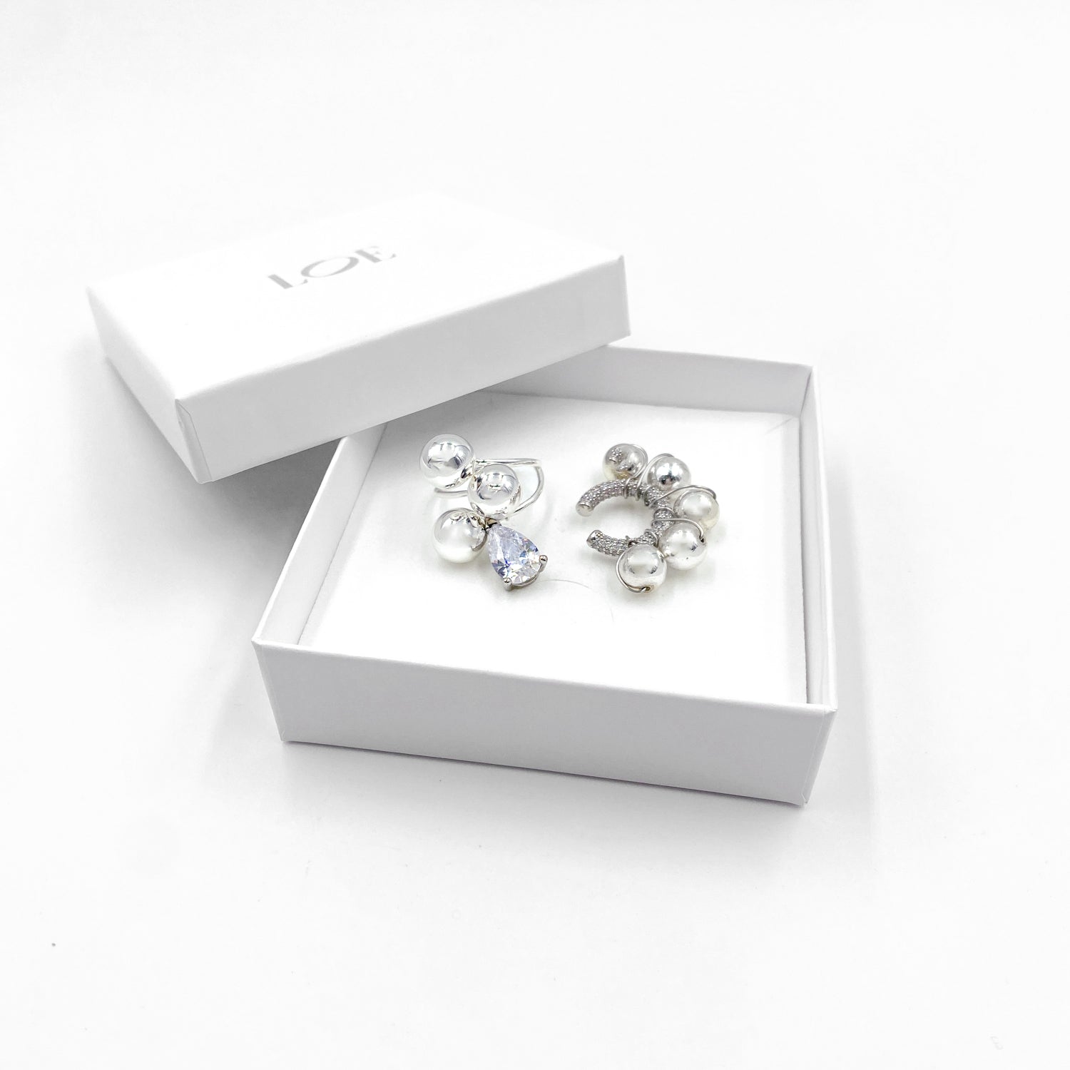 Coffret bague &amp; earcuff DRING RING - argenté