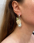 Flora single earring - silver 