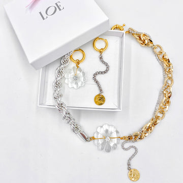 Coffret Collier & boucles Frozen Flower