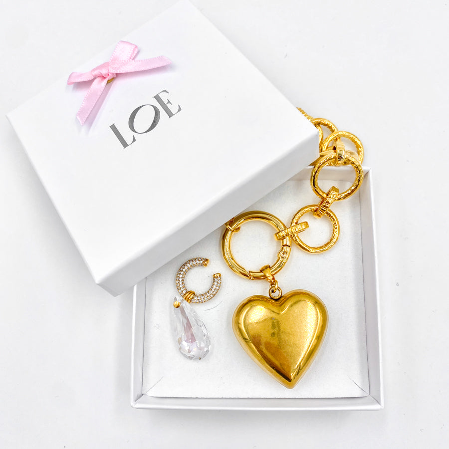 Coffret Collier & earcuff I Give You My Heart