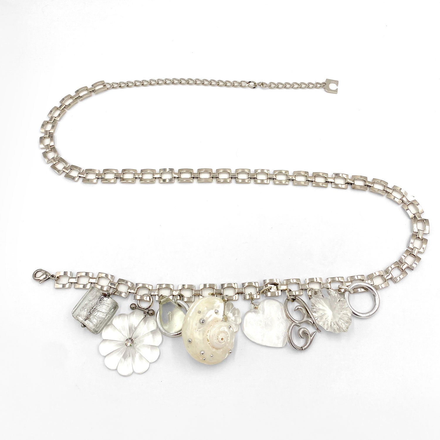 Flora single earring - silver 