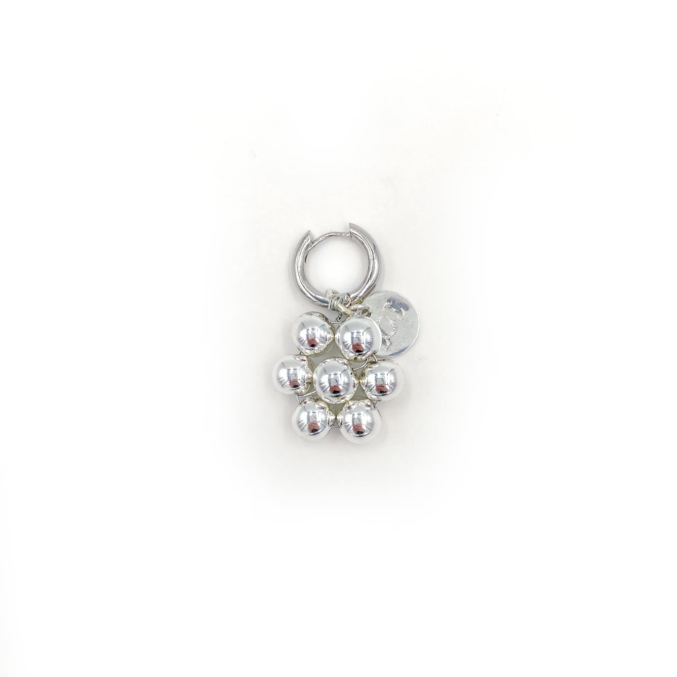 Flora single earring - silver 