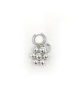 Flora single earring - silver 