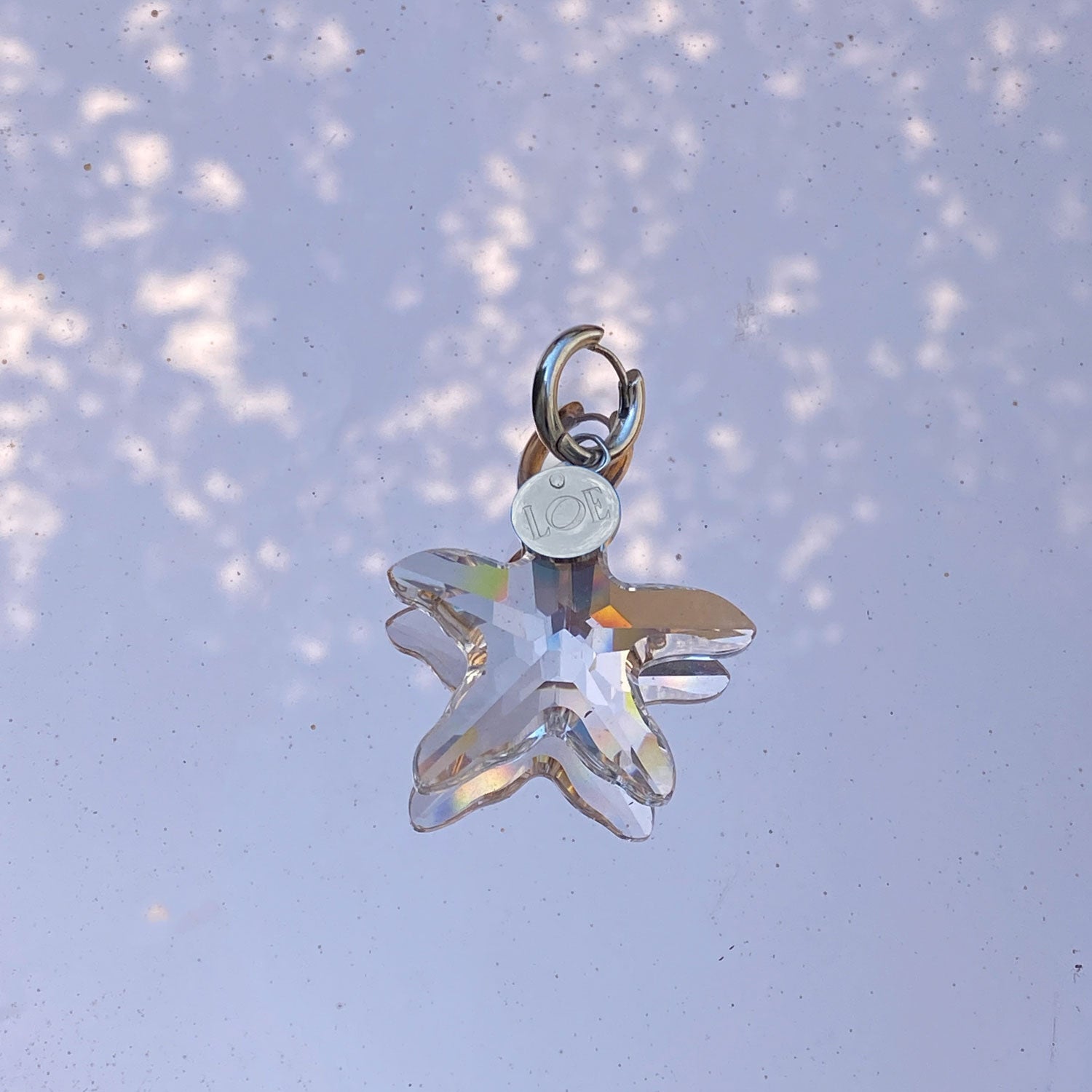Flora single earring - silver 