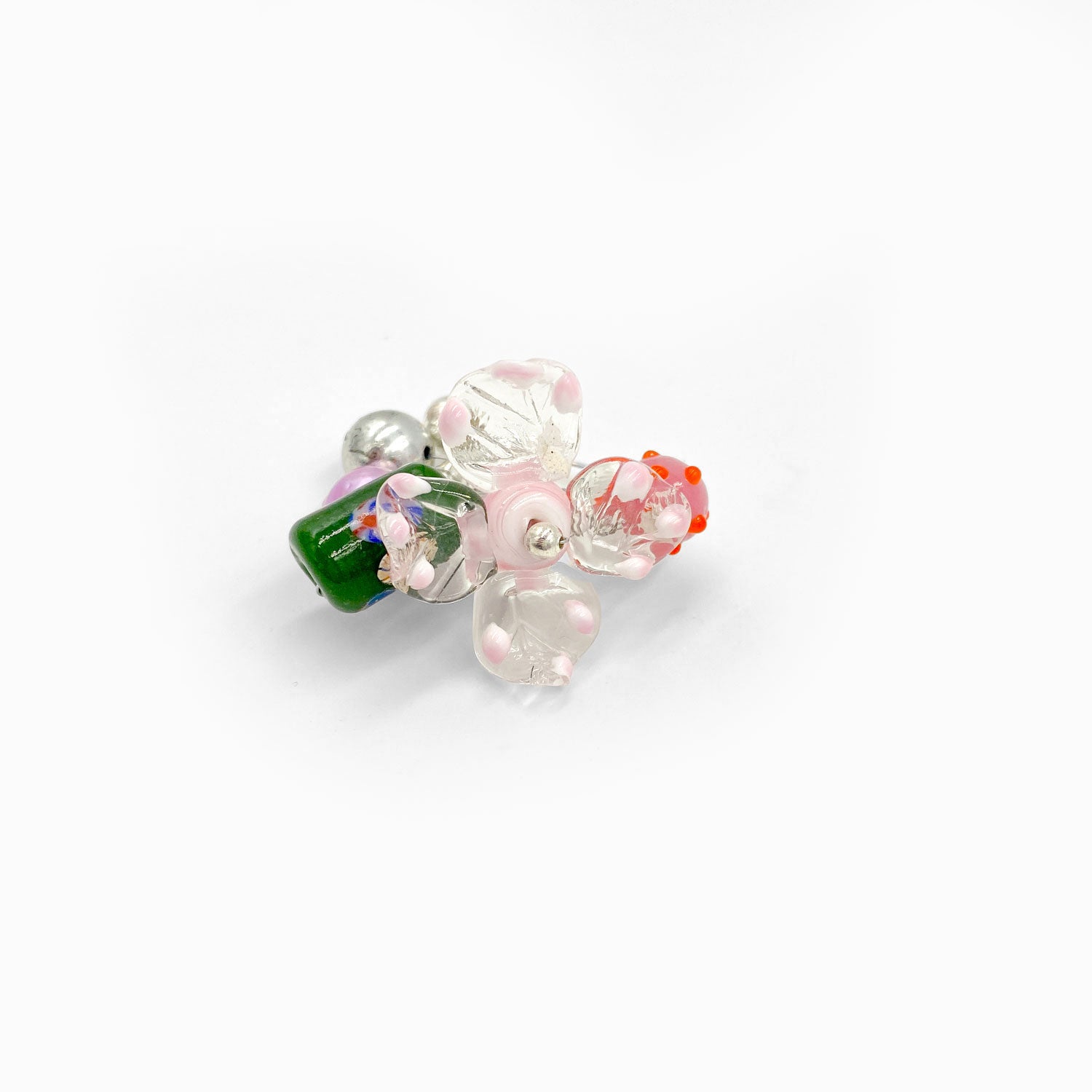 Flora single earring - silver 