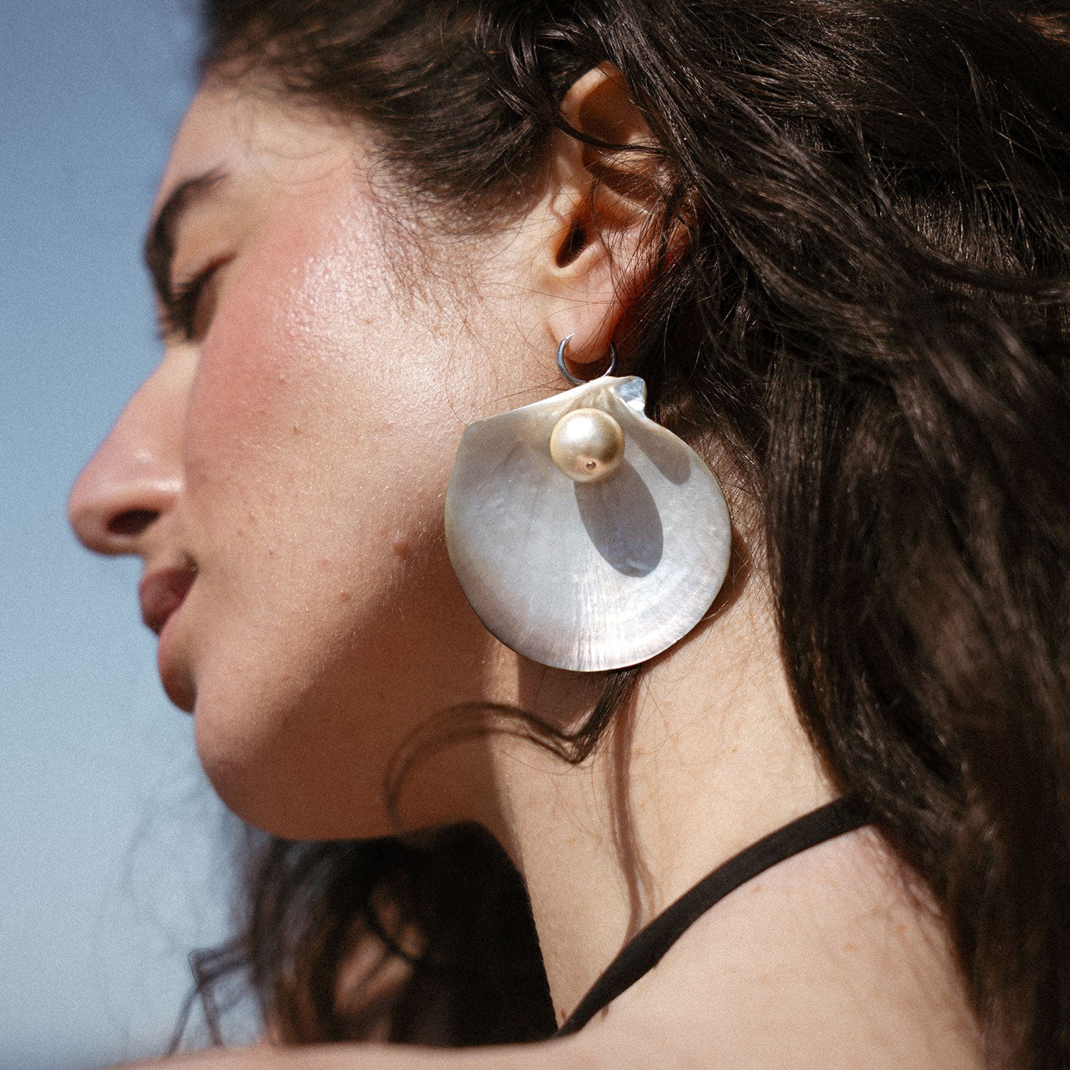 Flora single earring - silver 