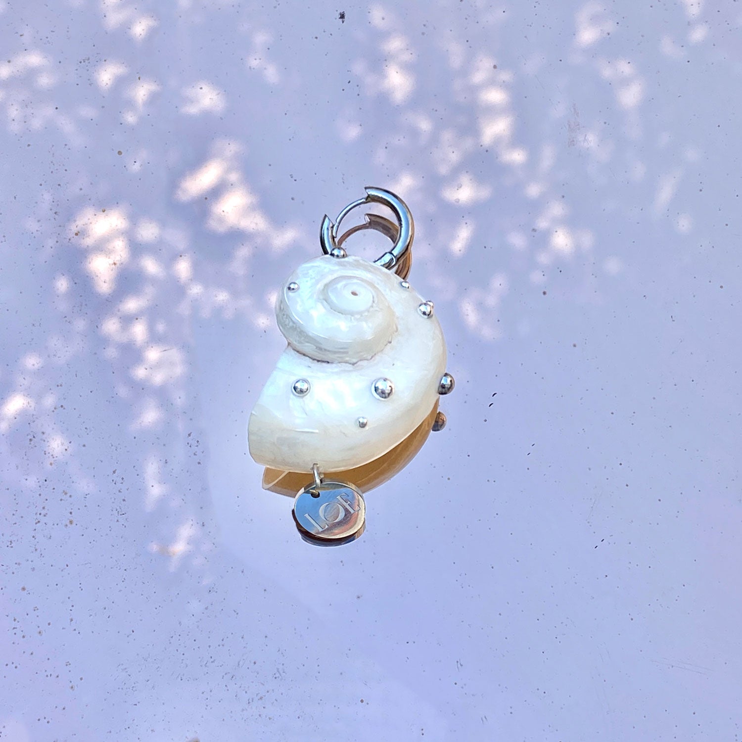 Flora single earring - silver 