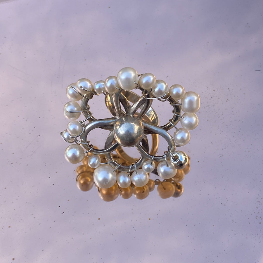 Bague Pearly daisy