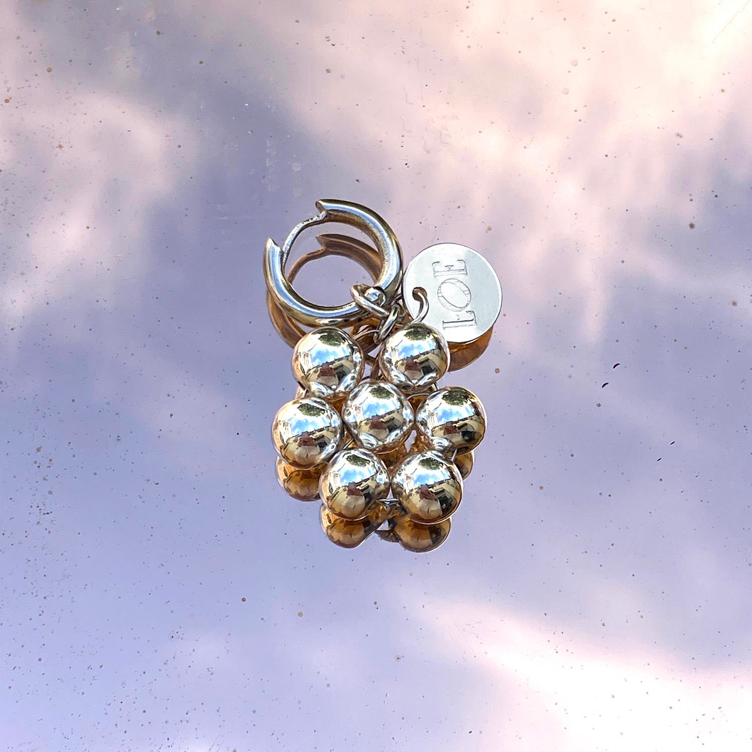 Flora single earring - silver 