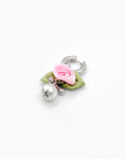 Flora single earring - silver 