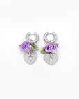 Flora single earring - silver 