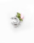 Flora single earring - silver 