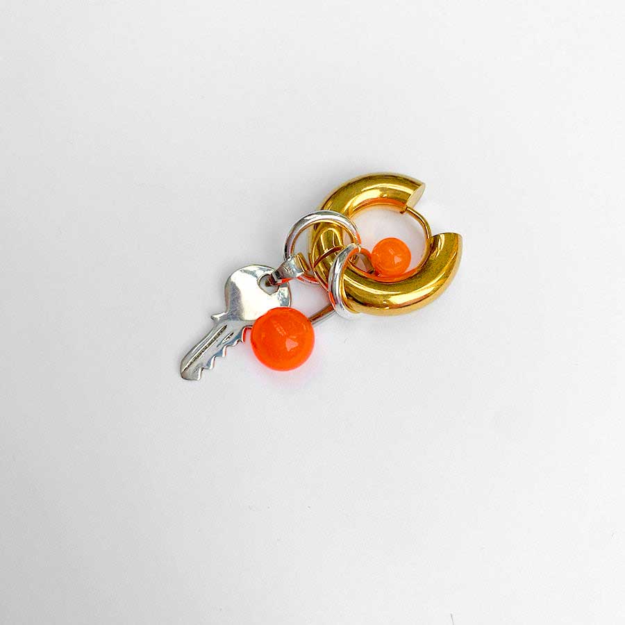 Mono Boucle d'oreille TropicsOrange