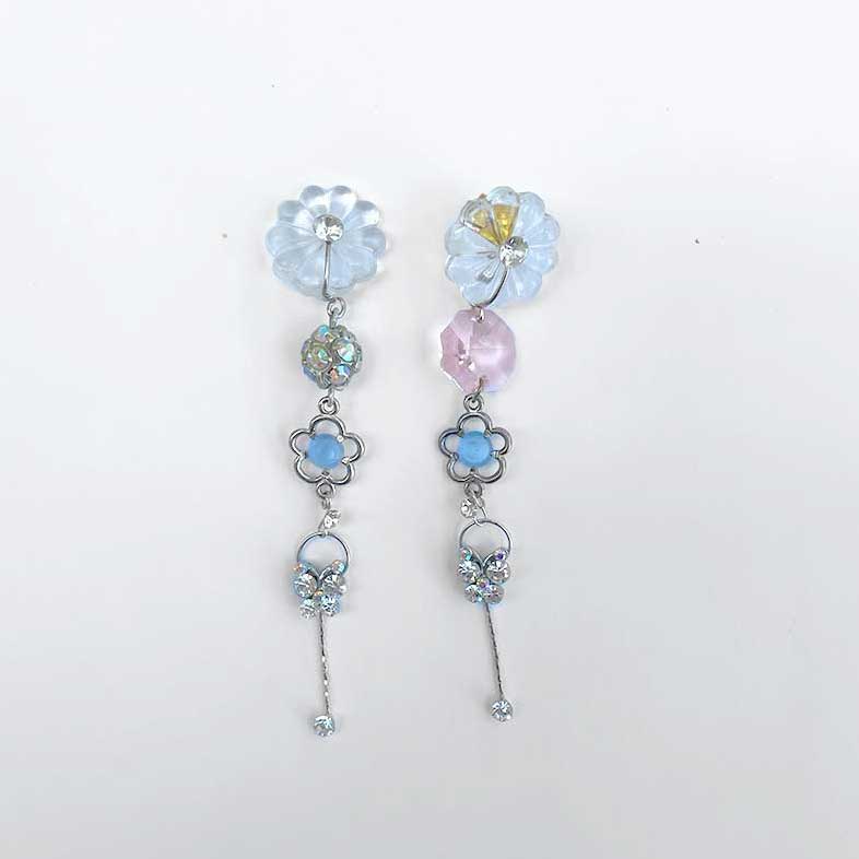 Boucles d'oreilles Blue Daisy