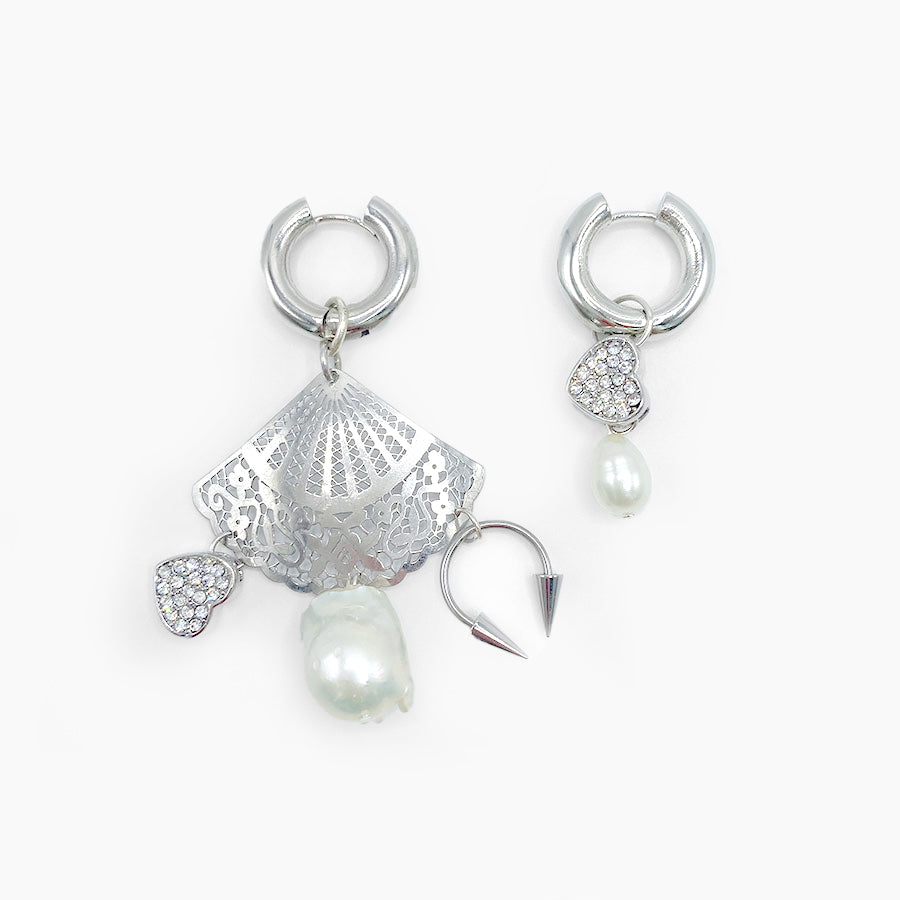 Boucles d'oreilles Eventail