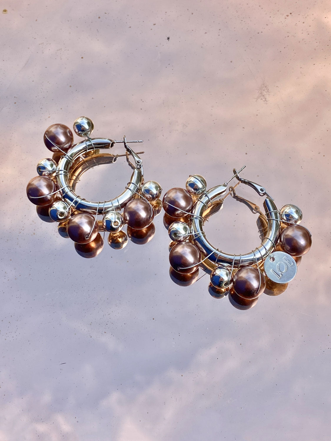 Boucles d'oreilles Freddo Cappuccino