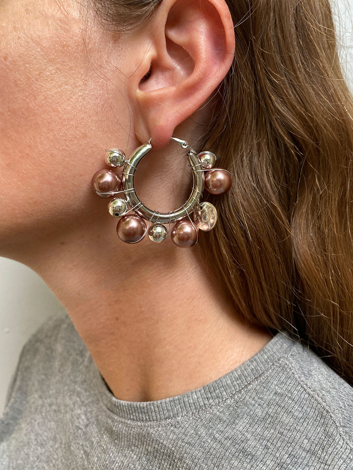 Boucles d'oreilles Freddo Cappuccino