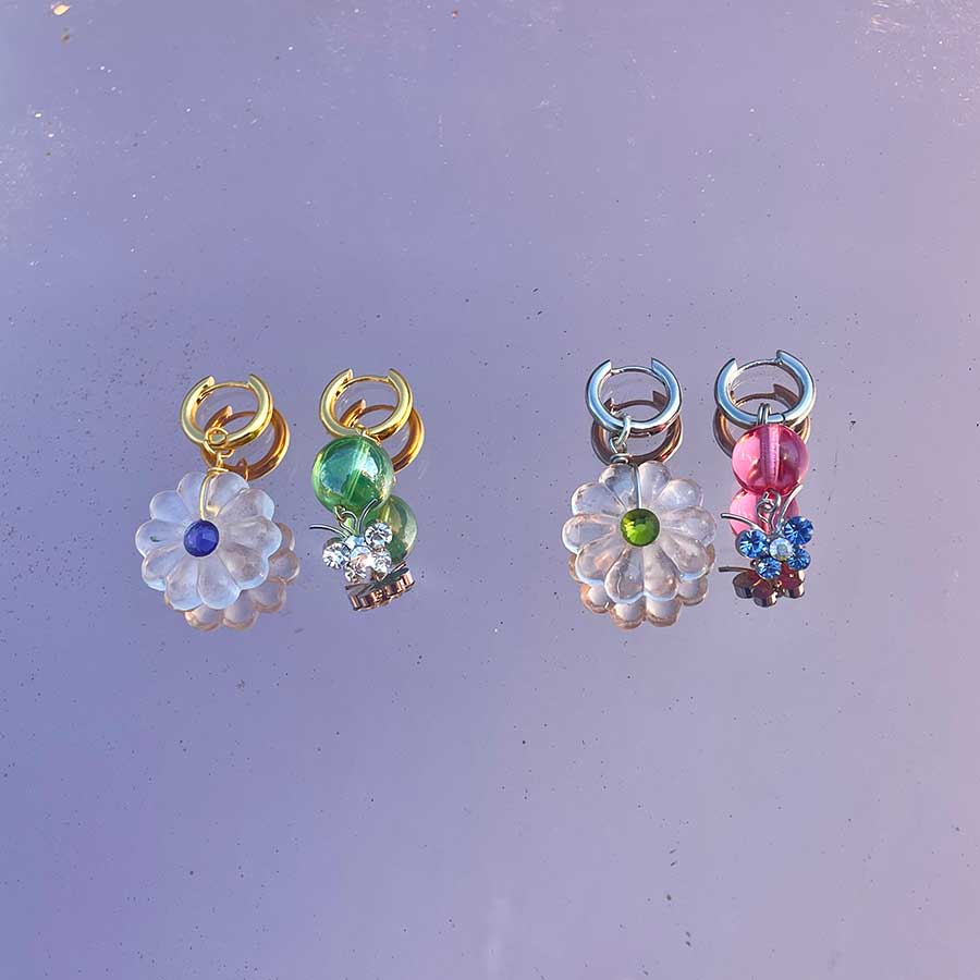 Boucles d'oreilles Lau Verde