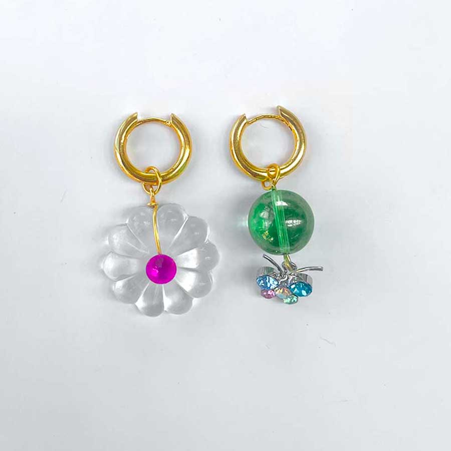 Boucles d'oreilles Lau Verde