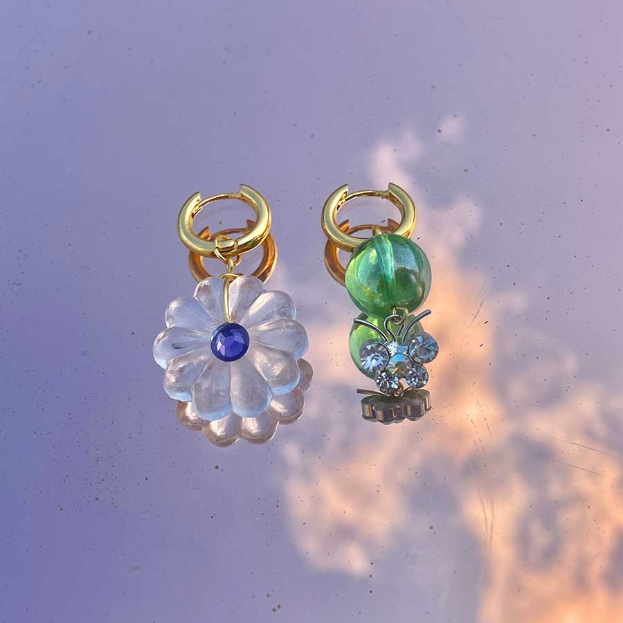 Boucles d'oreilles Lau Verde