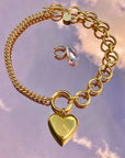 Coffret Collier & earcuff I Give You My Heart