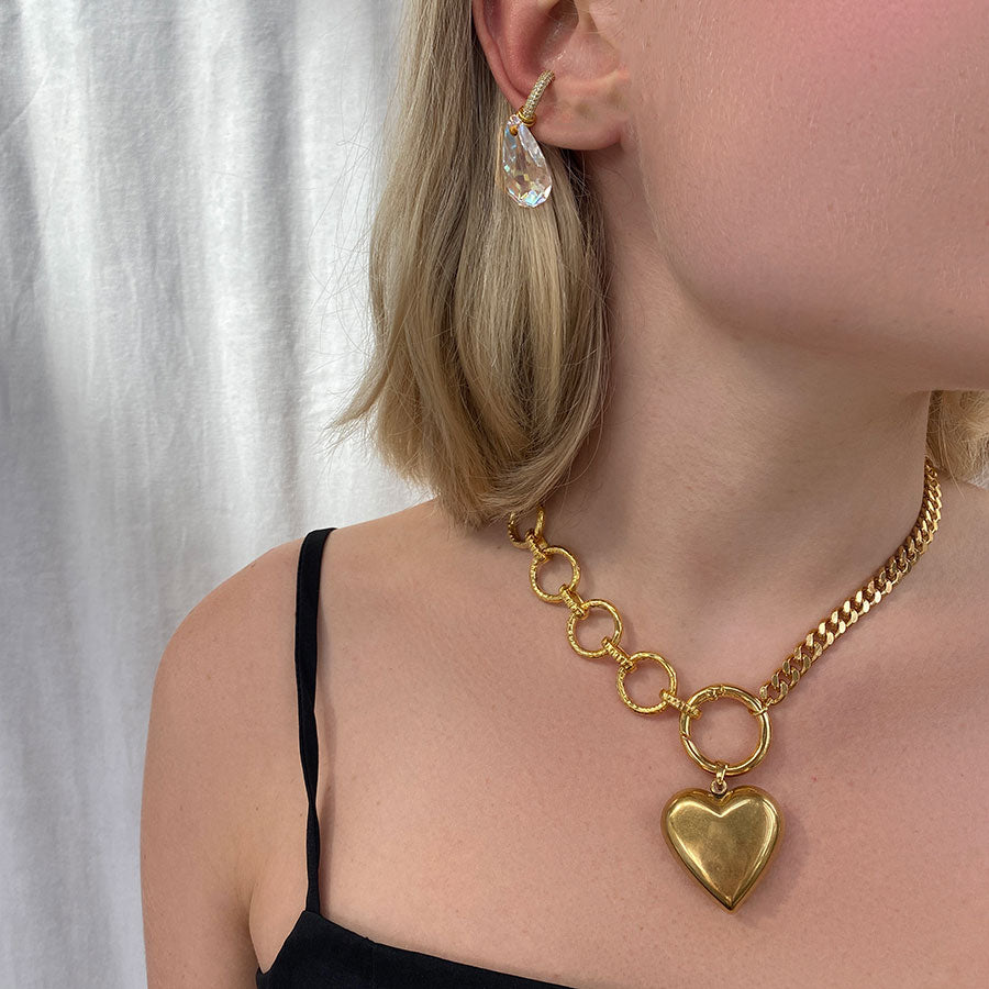 Coffret Collier & earcuff I Give You My Heart